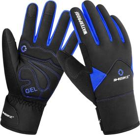 img 4 attached to 🧤 INBIKE Thermal Windproof Gel Bike Gloves for Men in Winter Cold Weather