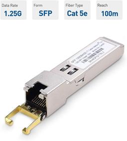 img 2 attached to 💻 Cable Matters 1000BASE-T Gigabit SFP to RJ45 Copper Ethernet Modular Transceiver for Cisco, Ubiquiti, TP-Link, Huawei, Netgear, and Supermicro Equipment: Fast and Reliable Network Connectivity Solution