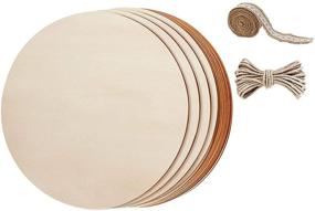 img 4 attached to Handy 12-Inch Round Wooden Discs for Crafts – Pack of 10: Wood Rounds, Wood Slices & Unfinished Wood Sign – Cricut Blanks & Craft Supplies