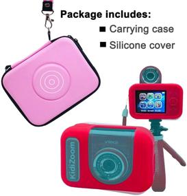 img 2 attached to 📷 VTech KidiZoom Creator Cam Video Camera Case - Durable Travel Storage and Silicone Cover Set (Pink)