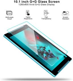 img 3 attached to 📱 10.1-inch Android Tablet, 2GB RAM 32GB ROM, Quad Core Processor, HD IPS Screen, 2.0MP Front+5.0MP Rear Camera, Google Tablet with Wi-Fi, Bluetooth - MT-1011QU TJD Blue