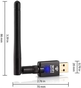 img 3 attached to 📶 WiFi Nation AC600 USB WiFi Adapter with 2dBi SMA Antenna - Realtek RTL8811AU Chipset, Dual Band 2.4GHz/5GHz, Windows, MacOS, Linux Compatible