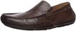 clarks mens ashmont light leather men's shoes for loafers & slip-ons logo