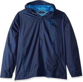 img 2 attached to 🌧️ Enhanced Rain Protection: Under Armour Men's Forefront Rain Jacket