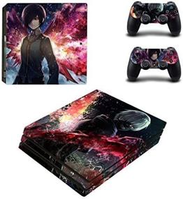 img 3 attached to 🎮 Vanknight PS4 Pro Console Skin Set Vinyl Decal Sticker - 2 Controllers Included (PRO only)