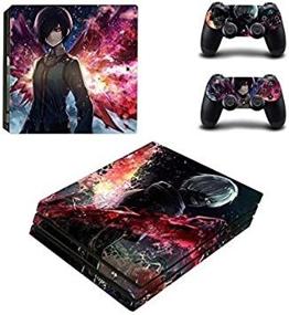 img 4 attached to 🎮 Vanknight PS4 Pro Console Skin Set Vinyl Decal Sticker - 2 Controllers Included (PRO only)