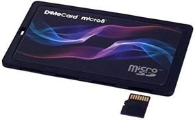 img 4 attached to 📸 Карточка памяти Color Wave Edition 2-Pack DiMeCard micro8 microSD (держатель для карт памяти Ultra Thin Credit Card размером с банковскую карточку с полем для надписи)