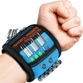 img 4 attached to 🧲 Magnetic Wristband Stocking Stuffers: Strong Tool Belt with 15 Magnets for Holding Screws, Nails, and Drill Bits - Perfect Gift for DIY Handyman, Men, Women, Dad, Husband, Him - Cool Gadgets Tool Holder