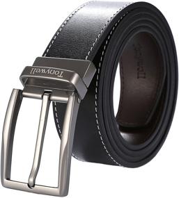 img 1 attached to Tonywell Leather Reversible Removable Rotated Men's Accessories and Belts