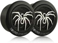 🔊 soundstream tws.3n 110 watts 1-inch pei dome 4 ohm tweeters,black and silver: powerful audio enhancement for your sound system logo