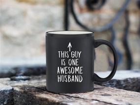 img 1 attached to ☕️ Funny Coffee Mug for Husband - Anniversary & Christmas Gifts for Men - Best Husband Gifts from Wife - Unique Xmas & Birthday Present Idea - Cool Novelty Cup (Matte Black)