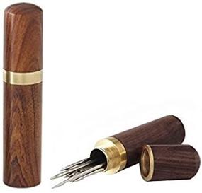 img 1 attached to 🪥 Portable Okared Wood Toothpick Dispenser