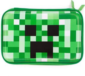 img 4 attached to 👦 Cute Boys' Green Pencil Case - Cool School Supply Organizer with Zipper | Pen Box Holder Bag for Kids