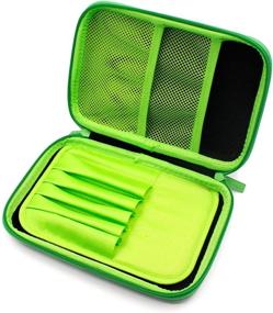 img 1 attached to 👦 Cute Boys' Green Pencil Case - Cool School Supply Organizer with Zipper | Pen Box Holder Bag for Kids