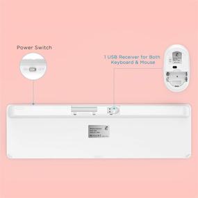 img 2 attached to Wireless Keyboard Mouse Combo Connection Computer Accessories & Peripherals