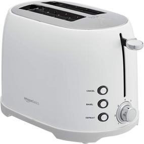 img 4 attached to 🍞 Optimized for Search: Amazon Basics White 2-Slot Toaster