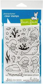 img 1 attached to Lawn Fawn Clear Stamps Mermaid