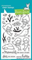 lawn fawn clear stamps mermaid logo