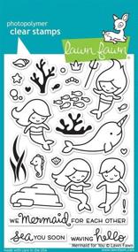 img 3 attached to Lawn Fawn Clear Stamps Mermaid