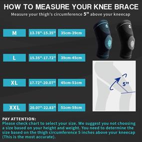 img 3 attached to 🏋️ Professional Knee Brace for Men and Women - MICARSKY Knee Compression Sleeve with Patella Gel Pads and Side Stabilizers, Ideal Knee Protection Support for Pain, Arthritis, Running, Sports, ACL Injuries, and Meniscus Tears