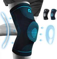 🏋️ professional knee brace for men and women - micarsky knee compression sleeve with patella gel pads and side stabilizers, ideal knee protection support for pain, arthritis, running, sports, acl injuries, and meniscus tears логотип