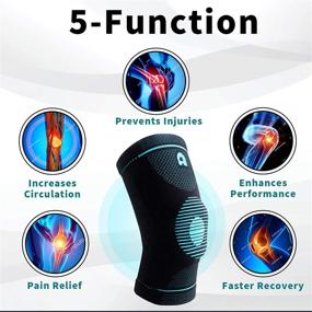 img 1 attached to 🏋️ Professional Knee Brace for Men and Women - MICARSKY Knee Compression Sleeve with Patella Gel Pads and Side Stabilizers, Ideal Knee Protection Support for Pain, Arthritis, Running, Sports, ACL Injuries, and Meniscus Tears