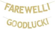 farewell goodluck banner leaving graduation logo