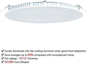 img 2 attached to Yescom Ultra Thin Incandescent Equivalent Downlight