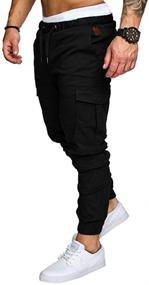 img 3 attached to HaoDong Fashion Joggers Sports Pants Men's Clothing for Active