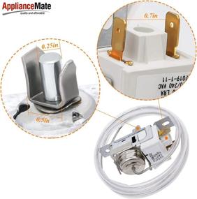 img 2 attached to 🧊 Appliancemate Refrigerator Cold Control Thermostat Replacement Compatible with Whirlpool Refrigerators - Replaces 2161284, 2198201, PS11739232, AP6006166, WP2198202