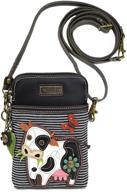 🐄 chala handbags cow cellphone crossbody handbag: ideal accessory for cow lover farmers | 5" x 7.5" x 1 logo