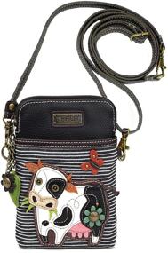 img 3 attached to 🐄 Chala Handbags Cow Cellphone Crossbody Handbag: Ideal Accessory for Cow Lover Farmers | 5" x 7.5" x 1