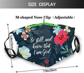 img 3 attached to 🙏 Christian Religious Face Fashion: Washable Dust Windproof Mask Set with Filters - Ideal Christian Gifts for Women