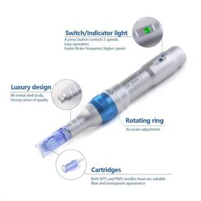 img 1 attached to ⭐️ Dr. Pen Ultima A6 Professional Kit: Authentic Multi-function Wireless Electric Beauty Pen for Face and Body Care - Includes 12pins x2 and 36pins x3 Cartridges (0.25mm)