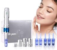 ⭐️ dr. pen ultima a6 professional kit: authentic multi-function wireless electric beauty pen for face and body care - includes 12pins x2 and 36pins x3 cartridges (0.25mm) logo