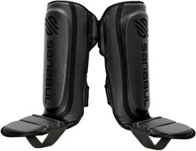 img 3 attached to 🥊 Optimized for SEO: Sanabul Hook and Loop Strap Kickboxing Muay Thai MMA Shin Guards