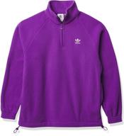 adidas originals polarfleece half zip черный мужская одежда логотип