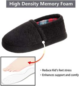 img 3 attached to 👦 Boys' Anti-Slip Winter Slippers with Festoon Design