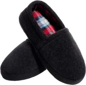 img 4 attached to 👦 Boys' Anti-Slip Winter Slippers with Festoon Design