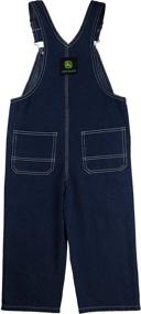 img 3 attached to Authentic John Deere Boy Denim Overall Bib for Durable Playtime