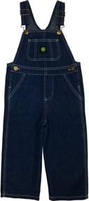 img 4 attached to Authentic John Deere Boy Denim Overall Bib for Durable Playtime