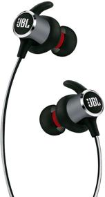 img 1 attached to Обновленные беспроводные наушники для спорта JBL Reflect Mini 2 в ухе - черные с трехкнопочным пультом дистанционного управления, микрофоном и улучшенным звуком