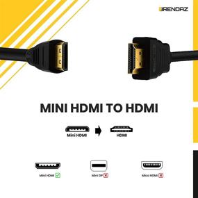 img 1 attached to 🔌 BRENDAZ 4K Mini HDMI to HDMI Cable – High Speed Ultra HD 2.0 Cable 10-ft: Compatibility with Canon EOS 5D Mark II, III, Rebel T7i, 60D, T6i, T6, T6s, T5, T5i DSLR Cameras (10-Feet)