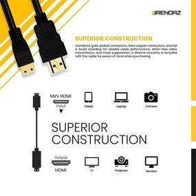 img 3 attached to 🔌 BRENDAZ 4K Mini HDMI to HDMI Cable – High Speed Ultra HD 2.0 Cable 10-ft: Compatibility with Canon EOS 5D Mark II, III, Rebel T7i, 60D, T6i, T6, T6s, T5, T5i DSLR Cameras (10-Feet)