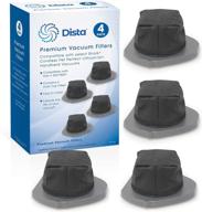 dista filter - set of 4 dust cup filters for shark cordless pet perfect lithium-ion handheld vacuums models lv800 lv801 lv801c. a great alternative to part # xdcf800. set of 4 логотип