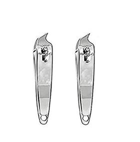 img 2 attached to DNHCLL Metal Slanted Edge Nail Clippers - 2 PCS Pedicure Manicure Tool Set