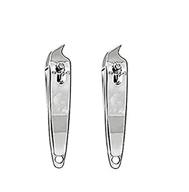 dnhcll metal slanted edge nail clippers - 2 pcs pedicure manicure tool set logo