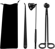 🕯️ aurotrends candle accessory set: 3-in-1 candle tool kit for scented candles, matte black logo