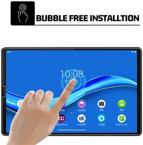 img 3 attached to Crystal Clear Protection: [2 Pack] LEEBOSS Lenovo Tab M10 FHD Plus Tempered Glass Screen Protector - Unbeatable 9H Hardness for 10.3-inch Display