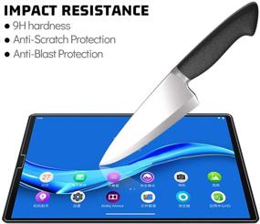 img 2 attached to Crystal Clear Protection: [2 Pack] LEEBOSS Lenovo Tab M10 FHD Plus Tempered Glass Screen Protector - Unbeatable 9H Hardness for 10.3-inch Display